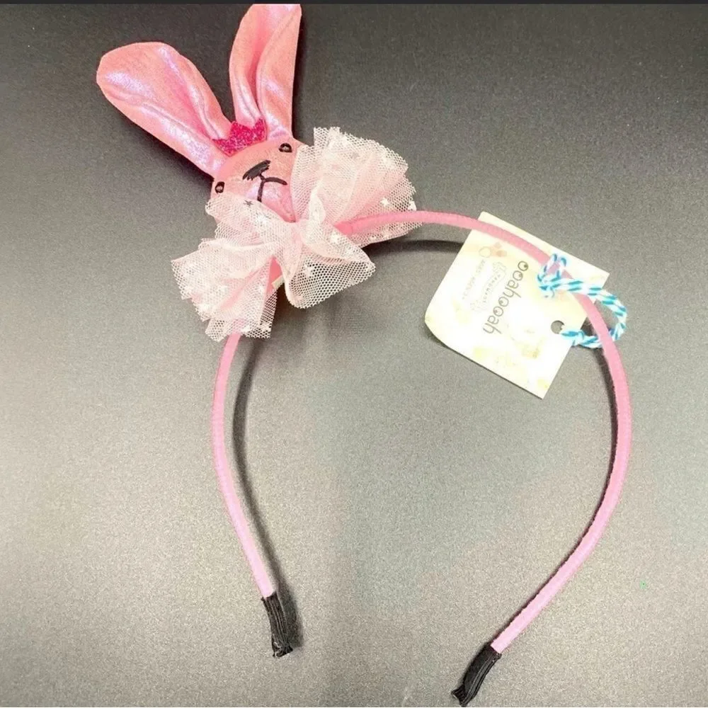 OMG Accessories Glitter Pink Ice Cream Crossbody Bag and Bunny Headband